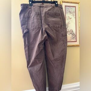 Americans Eagle Stretch Highest Waist '90s Boyfriend Pant - BROWN